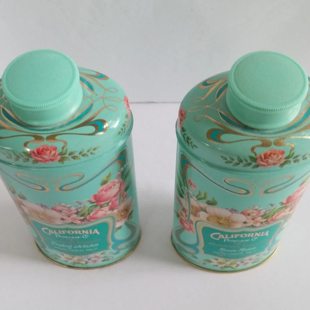 Avon Talc Vintage California Scented Powder Vanity Tins